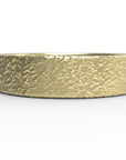 Side close up of the mens Arena wedding band in yellow gold 4