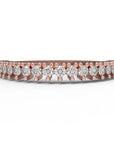 Close up of the Classic Annalise womens wedding band by Fluid Jewellery in rose gold