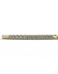 Close up of the Pave Ava womens wedding band by Fluid Jewellery in yellow gold