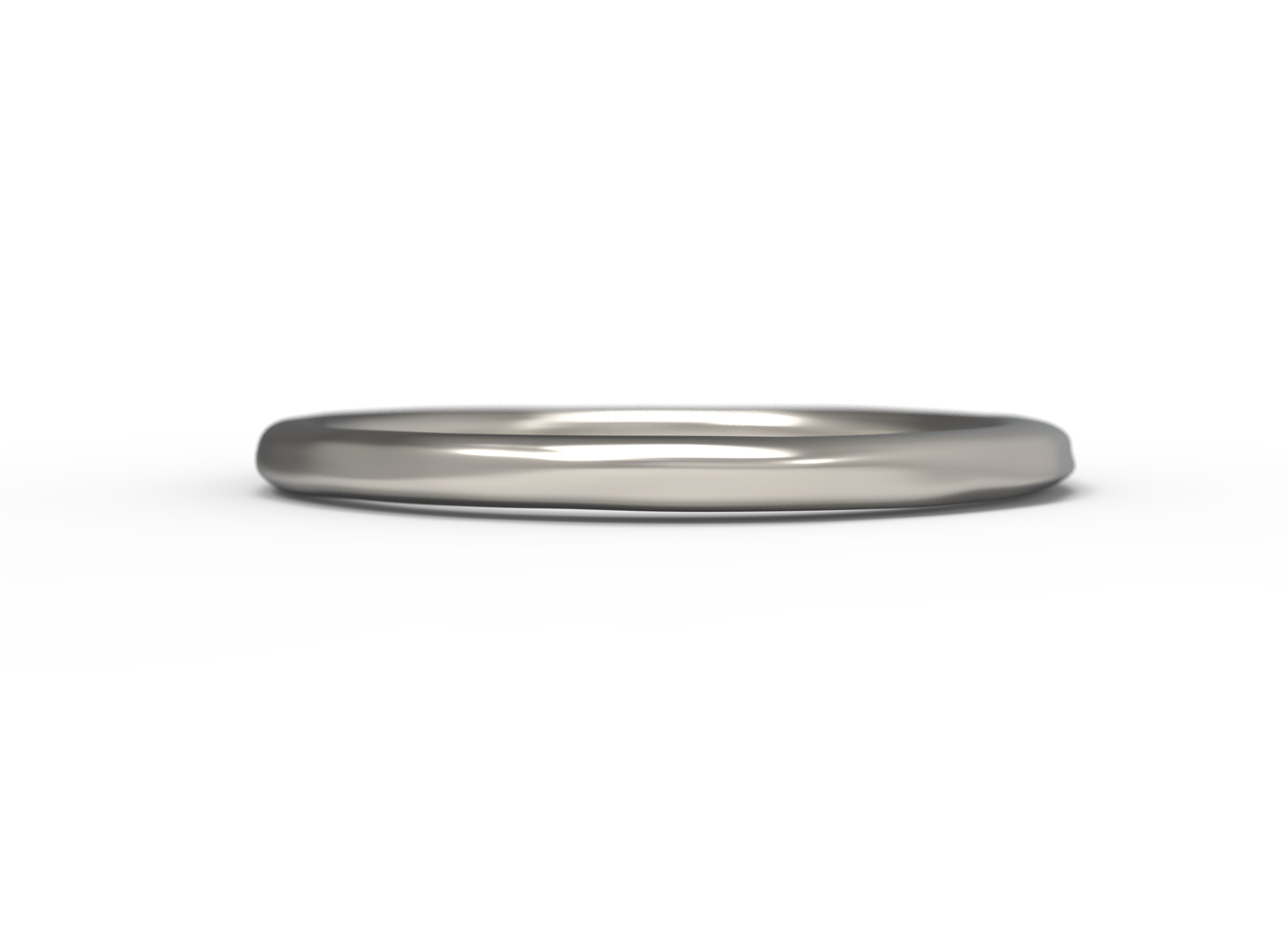 Close up of the Vines womens wedding band by Fluid Jewellery in white gold