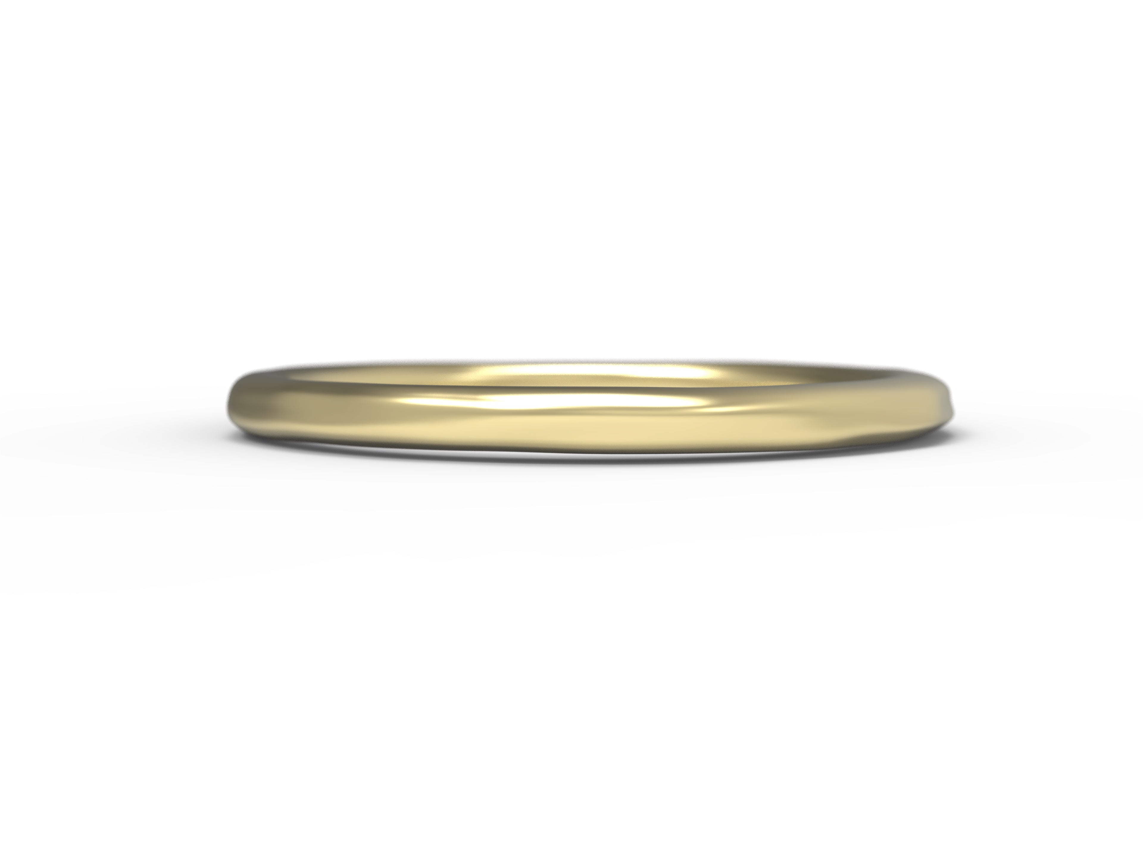 Close up of the Vines womens wedding band by Fluid Jewellery in yellow gold